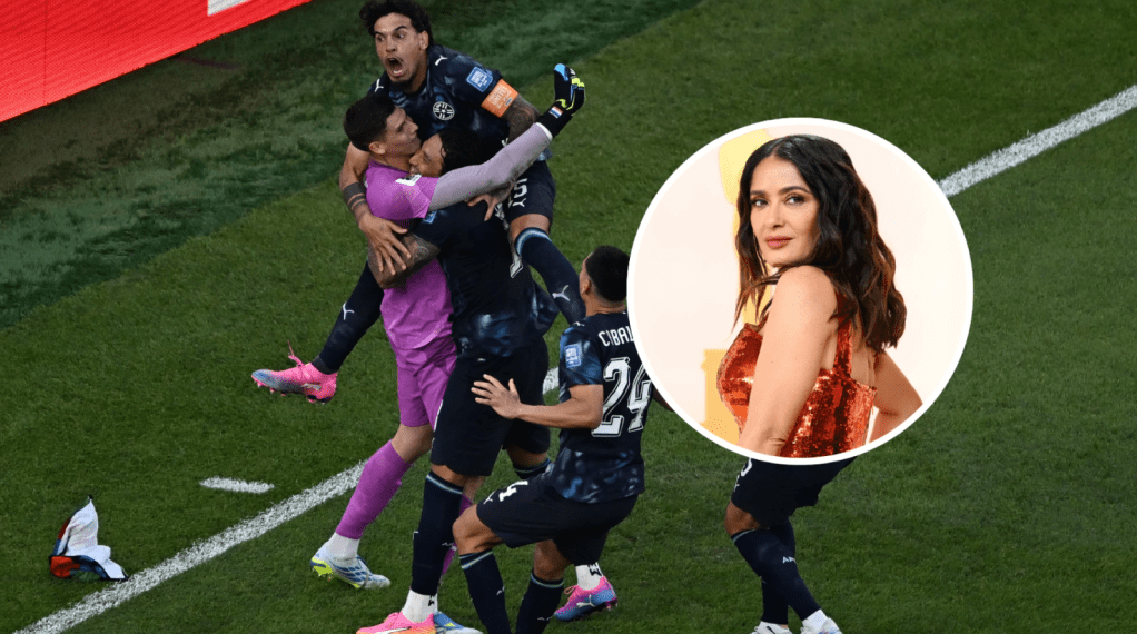 Salma Hayek felicitó a Paraguay tras la histórica victoria ante Alemania: «Con garra y&nbsp;corazón»
